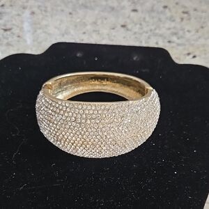 Elegant Gold and Crystals Women's Bracelet